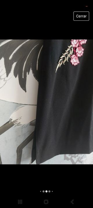 Vestido con flores bordada Zar