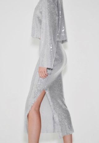 Falda y top lentejuelas