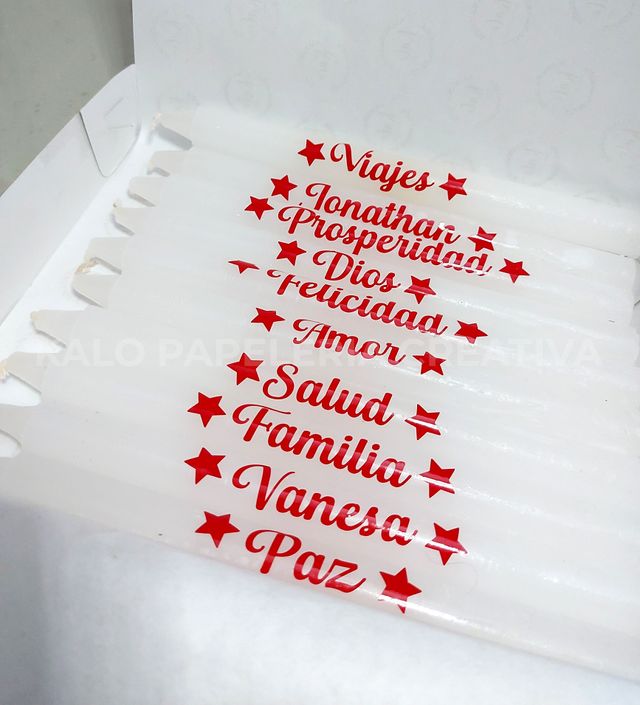 Velas Navideñas Personalizadas