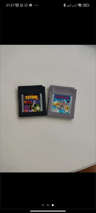 Juegos Super Mario Land y Tetris NINTENDO Game boy