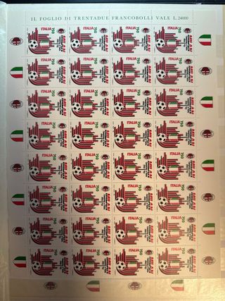 Francobolli Collezione Foglio