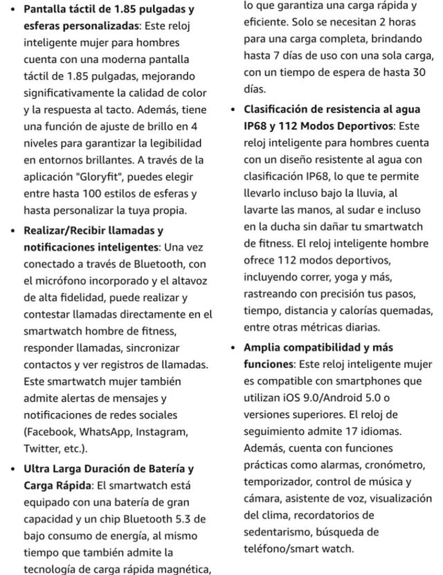 Smartwatch con llamadas y asistente voz.A ESTRENAR