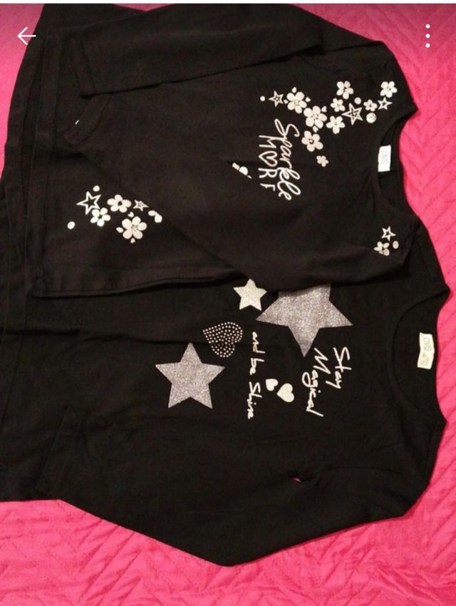 Due magliette bambina misura 7/8 anni