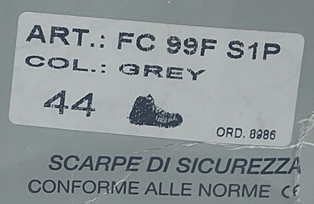 Botas de seguridad - Talla 44