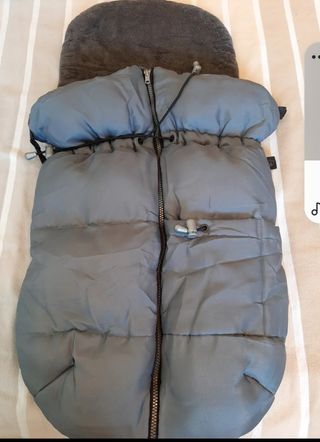 Saco gris polar capazo bebe FULL&CO