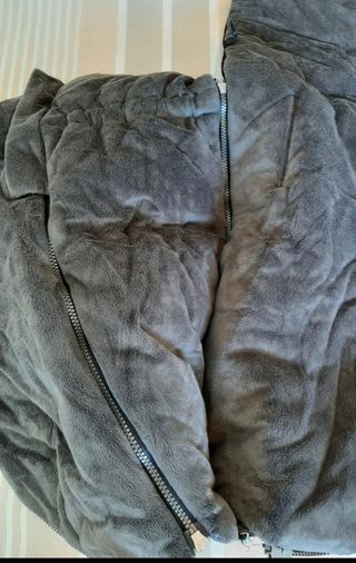 Saco gris polar capazo bebe FULL&CO