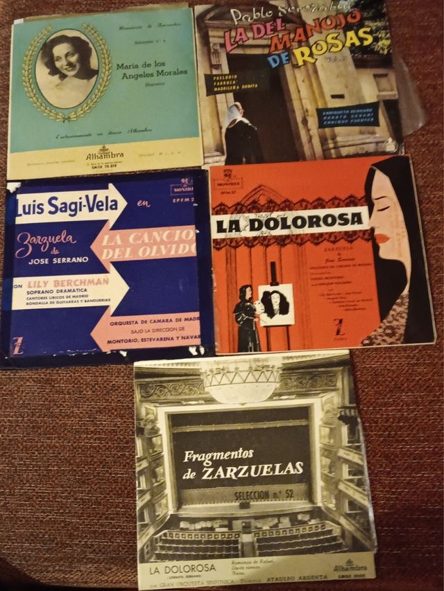 5 Vinilos de ZARZUELA