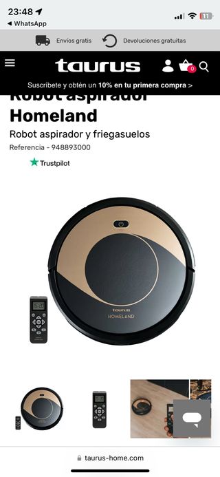 robot aspirador y friegasuelos nuevo