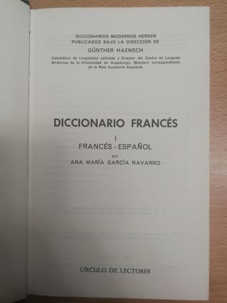 Diccionario Francés - Español- Francés 