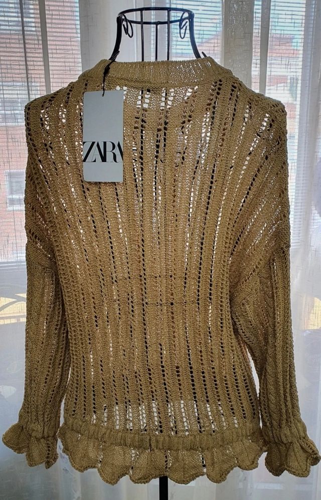 Jersey de punto calados Zara