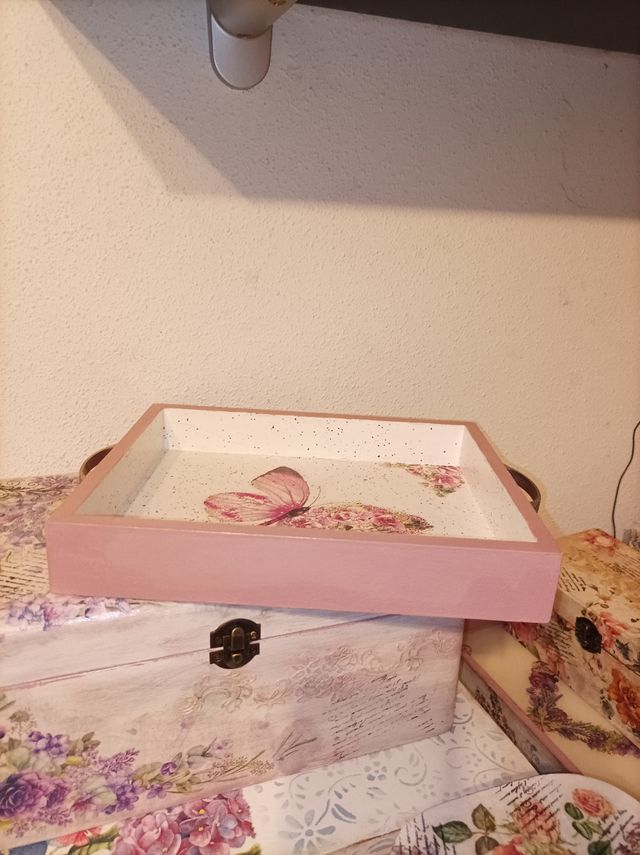 bandeja multiusos hecha a mano