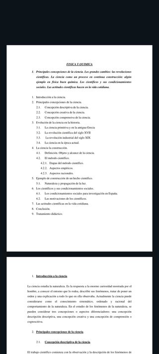 28 temas de oposición Física y Química