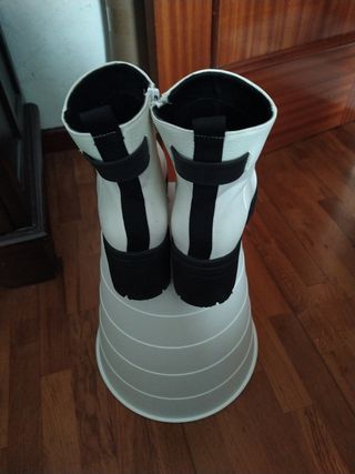 Botines blancos, talla 36, Marypaz