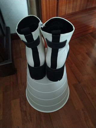 Botines blancos, talla 36, Marypaz