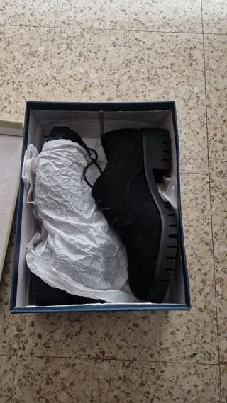 zapatos cordones de ante