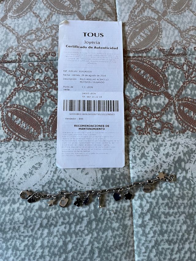 Pulsera Tous acero charms