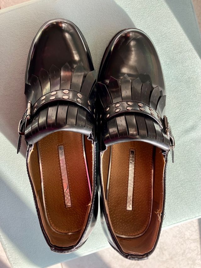 mocasines con tacón