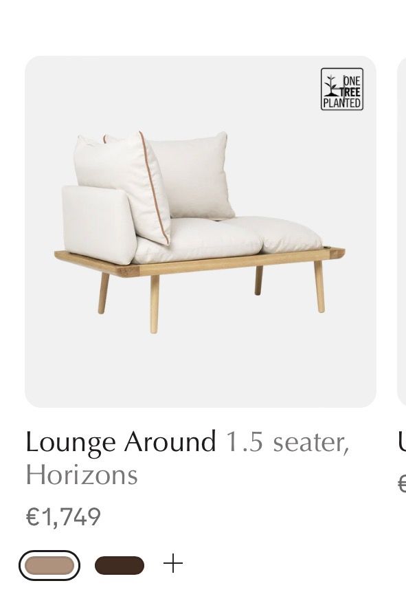 LOUNGE AROUND Divano imbottito in legno