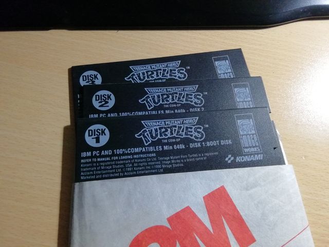 Juego PC - Tortugas Ninja Coin-op - 3 discos 5 1/4