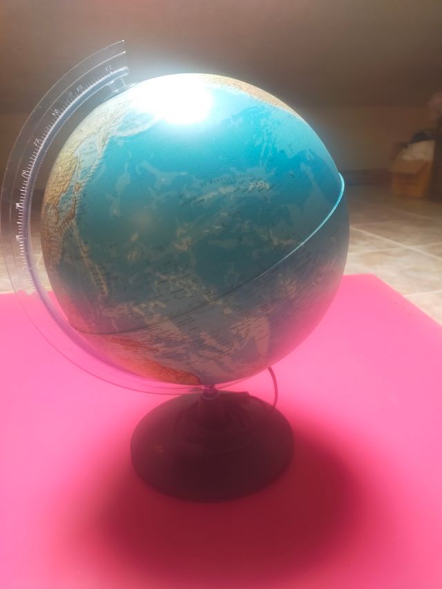 Bola del mundo lámpara