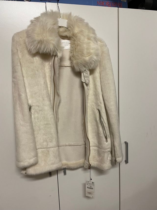 Chaqueta pelo blanca