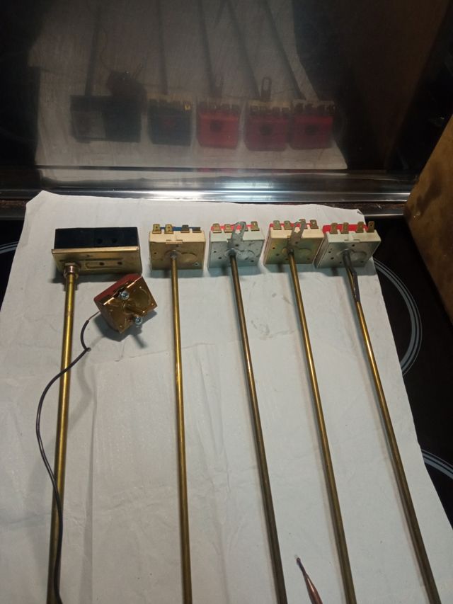 Resistencias y termostatos de termo.