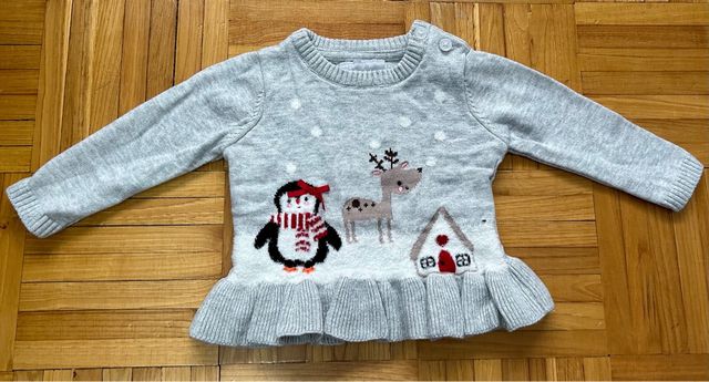 Lote ropa navideña H&M, T/3-9 meses