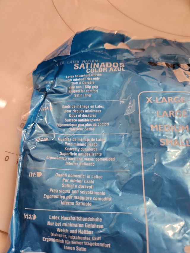 Guantes látex natural