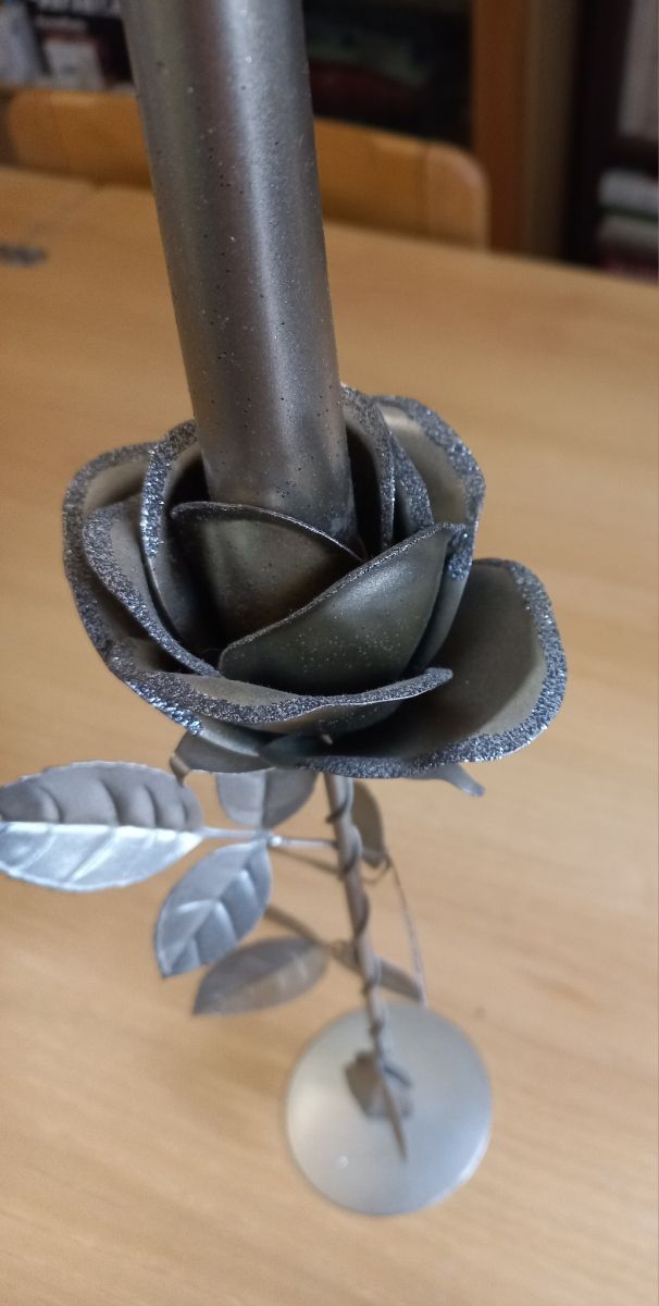 Portacandela vintage argentato