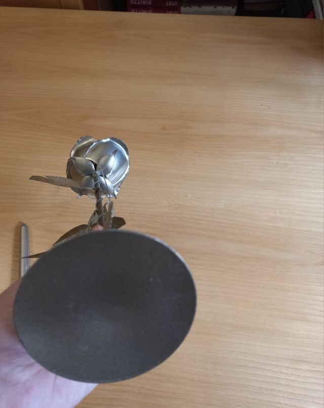 Portacandela vintage argentato