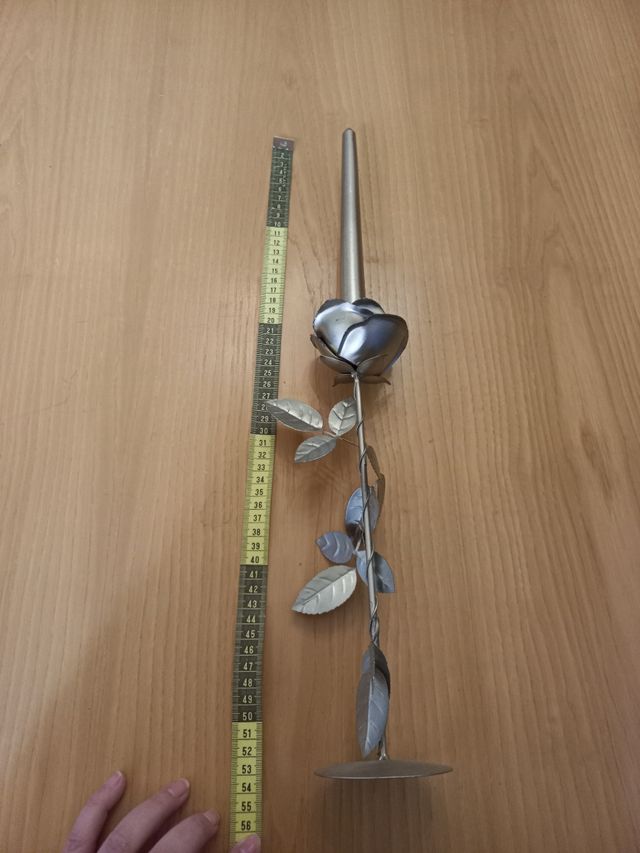 Portacandela vintage argentato