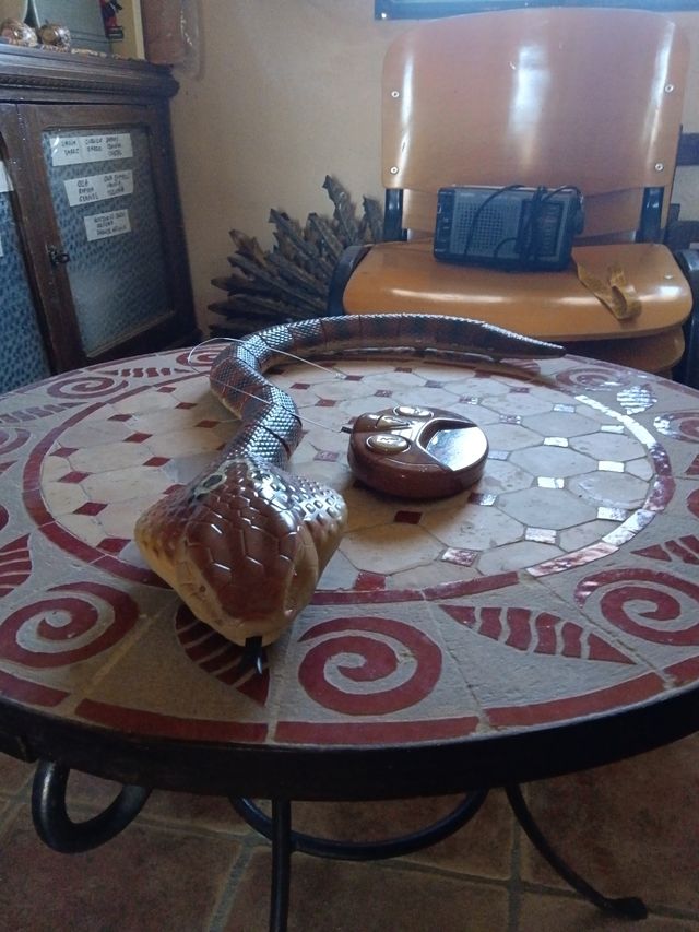 Serpiente con mando distancia,funciona