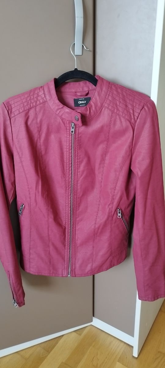 Cazadora semi piel only talla 38