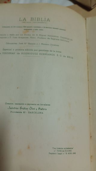 LA BIBLIA Antiguo testamento