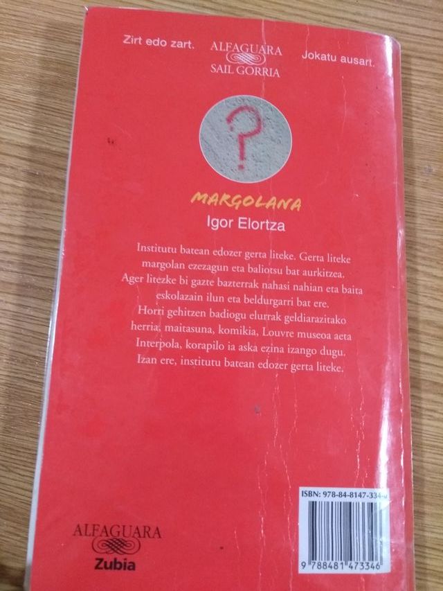 MARGOLANA IGOR ELORTZA-ISBN:978-84-8147-334-6 LIBR