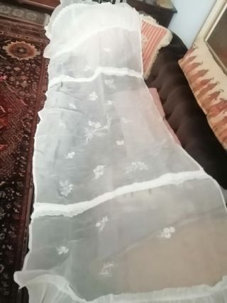 Colcha antigua de organdí .JOYA!