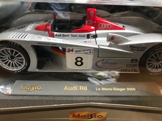 Coche Maqueta Escala 1:18- Audi R8 Le Mans 2001