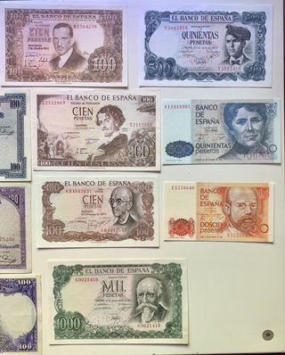 Lote x28 Billetes ESPAÑA DIFERENTES !! Bonitos 
