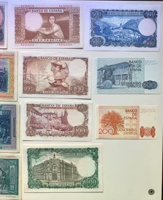 Lote x28 Billetes ESPAÑA DIFERENTES !! Bonitos 