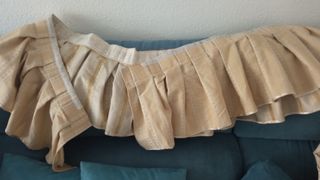 2 Cortinas y complementos amarillo pastel mostaza