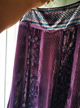 Falda terciopelo y tul