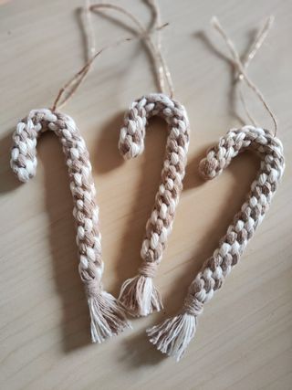 Adornos Navidad macramé