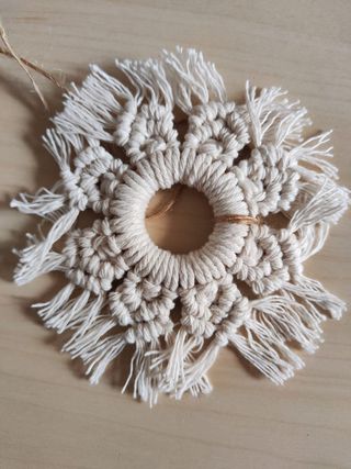 Adornos Navidad macramé