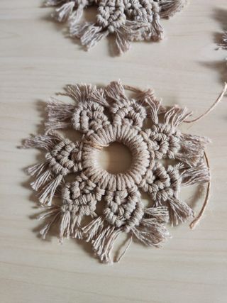 Adornos Navidad macramé