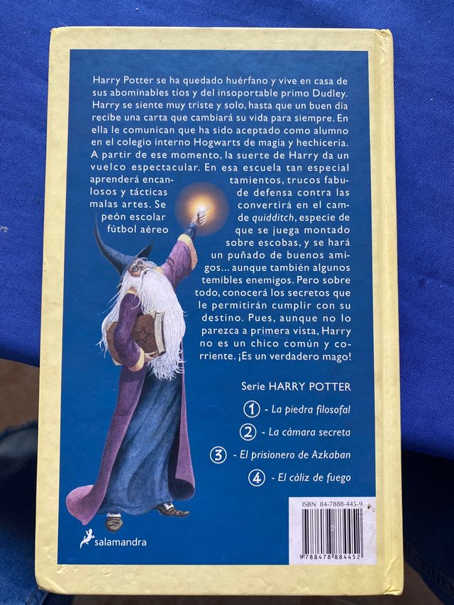 libro Harry Potter y la piedra filosofal 