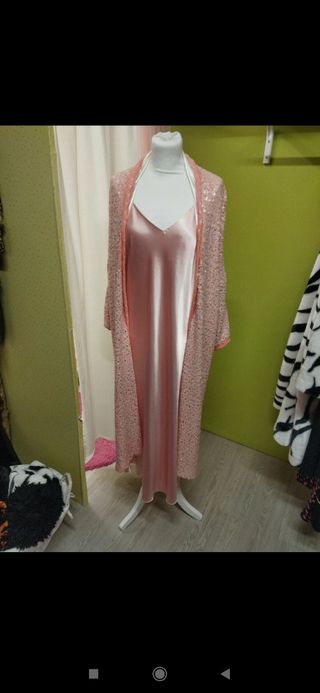 Kimono de lentejuelas, hecho a mano 