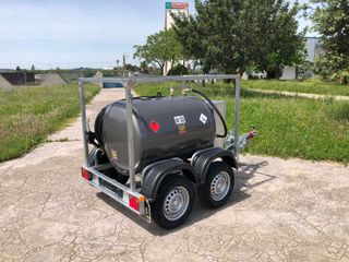 Remolque depósito gasoil 600L 2 Ejes de 750kg