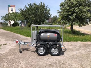 Remolque depósito gasoil 600L 2 Ejes de 750kg