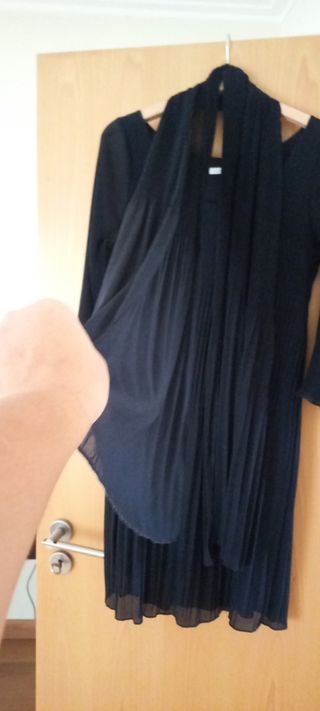 Vestido Paola Prata L em excelente estado