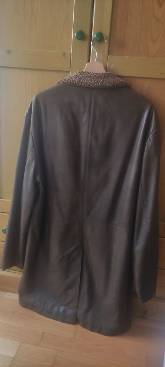 Abrigo invierno piel hombre